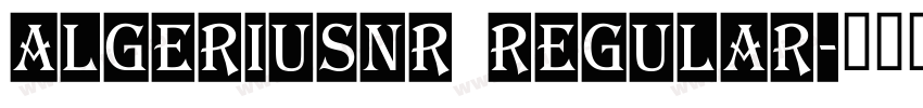 AlgeriusNr Regular字体转换